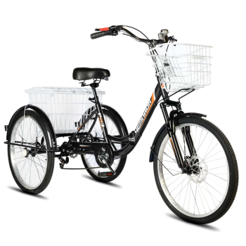 Электровелосипед РВЗ Чемпион 250W 10Ah черный складной